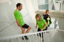 Trappeløb på Bella Sky